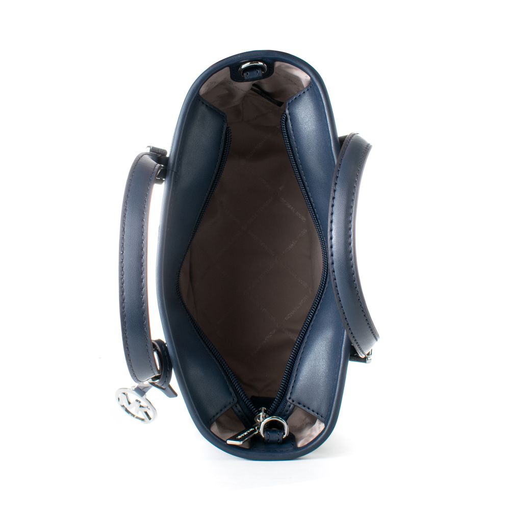 Michael Kors Blue Canvas Tote Bag