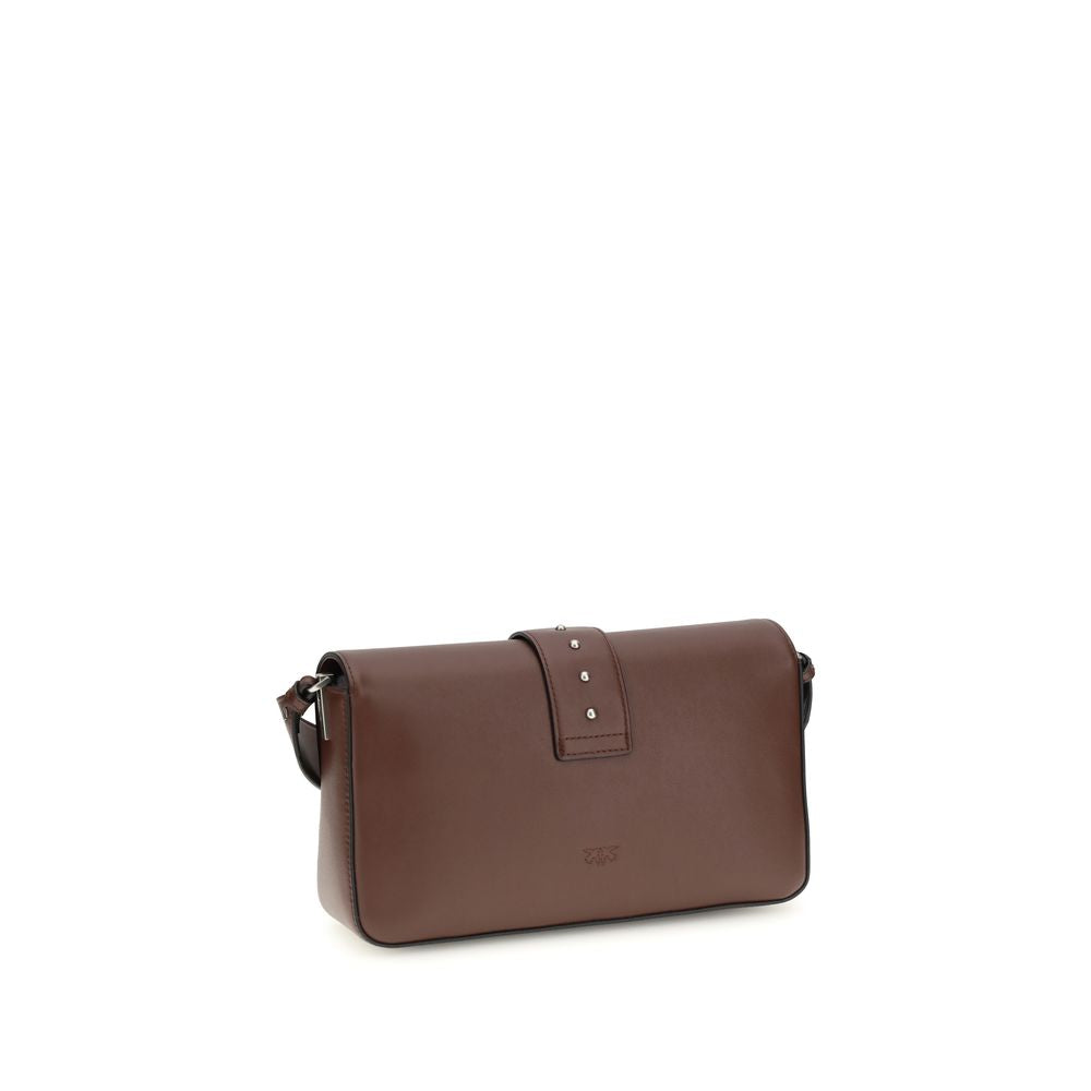 PINKO Brown Leather Shoulder Bag