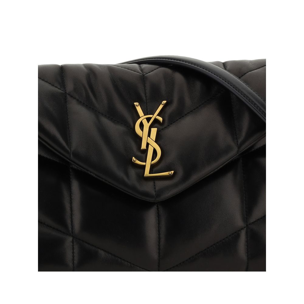 Saint Laurent Black Lamb Ovis Aries Aries Shoulder Bag