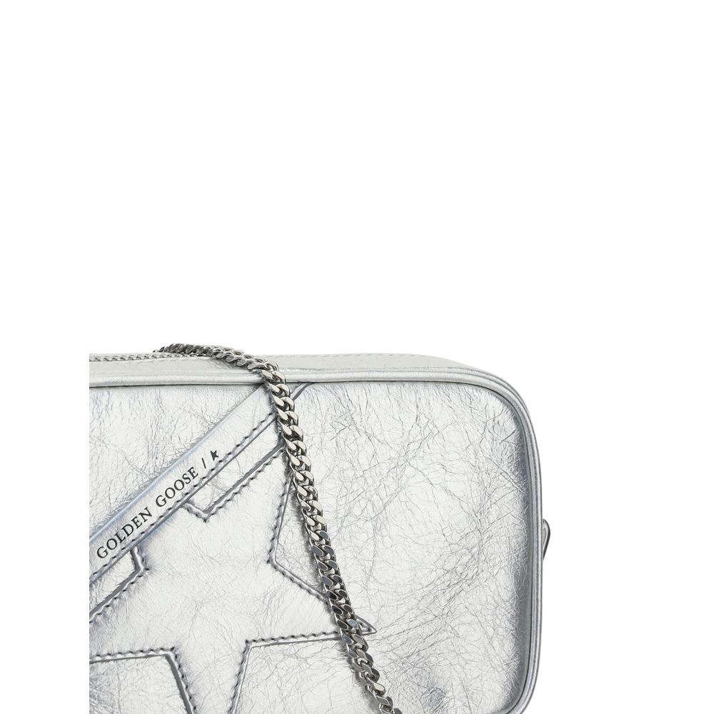 Golden Goose Gray Leather Shoulder Bag
