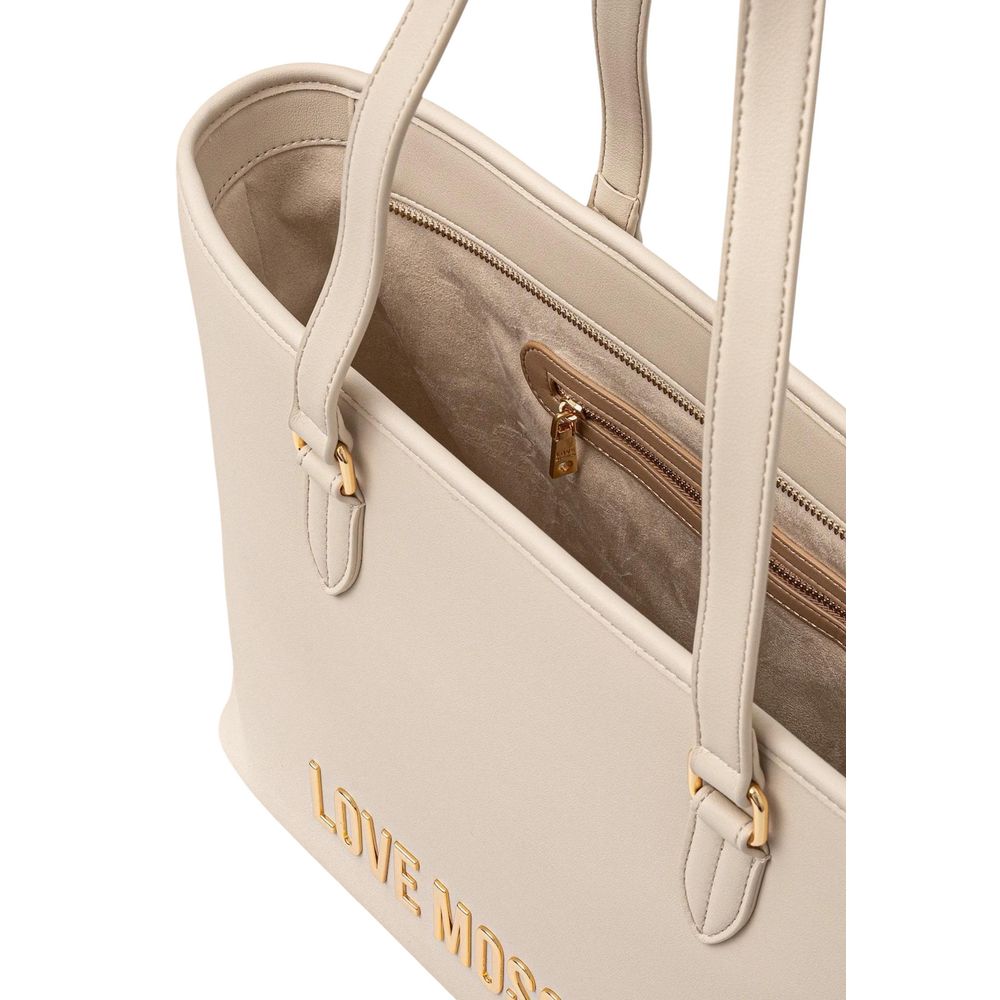 Love Moschino Beige Polyethylene Handbag