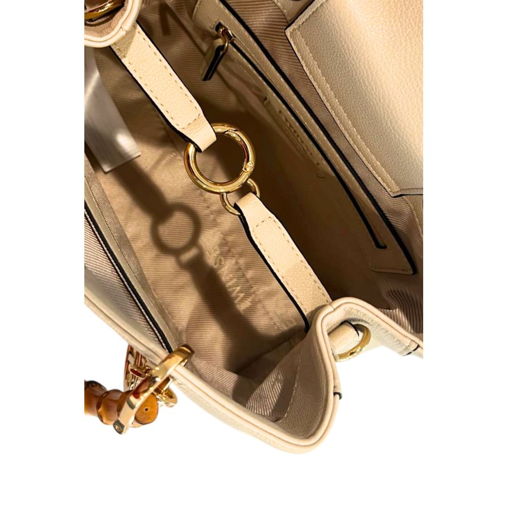 Twinset Beige PU Women Handbag