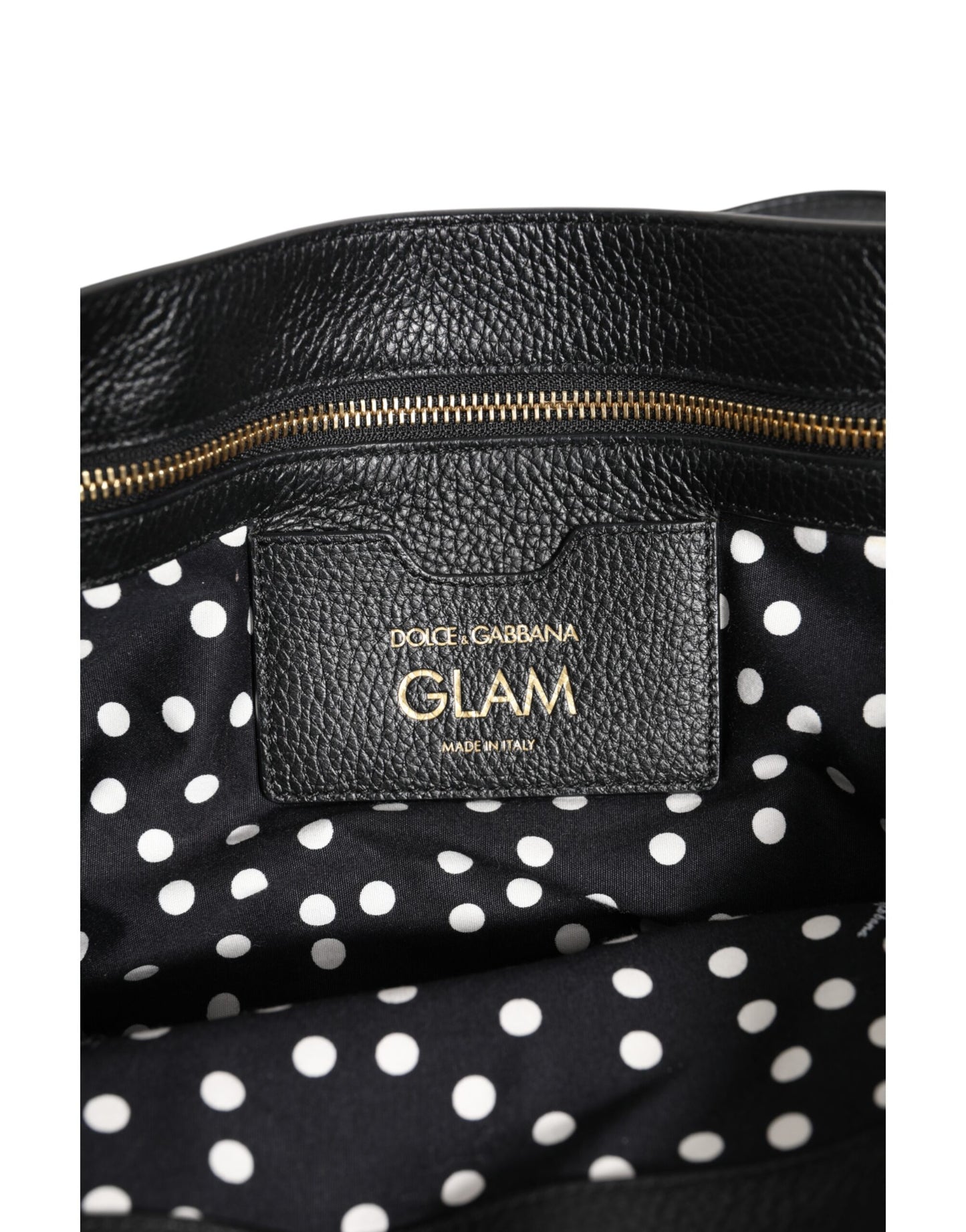 Dolce & Gabbana Brown Leopard GLAM Leather Logo Plaque Tote Bag