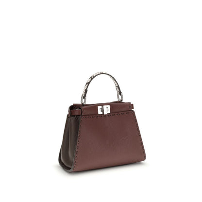 Fendi Brown Calf Leather Bos Taurus Shoulder Bag