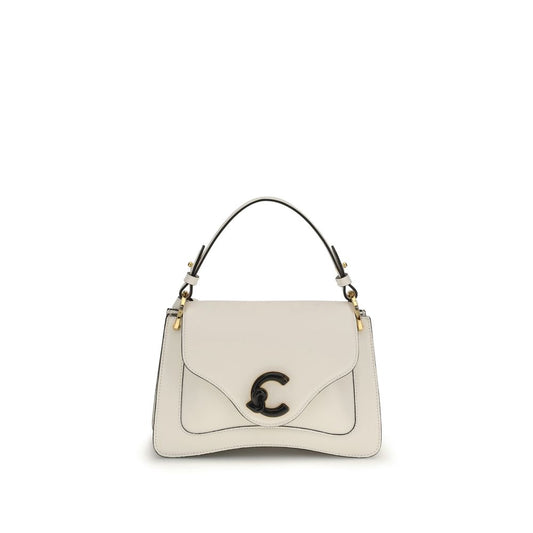 Coccinelle Cream Calf Leather Bos Taurus Handbag