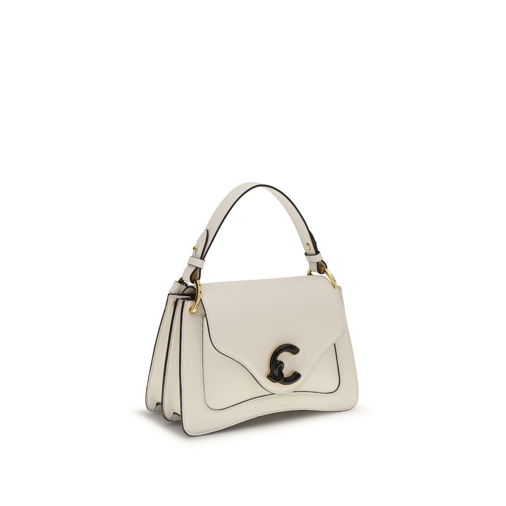 Coccinelle Cream Calf Leather Bos Taurus Handbag