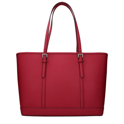 Michael Kors Red Leather Shoulder Bag