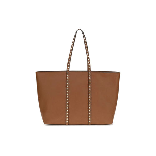 Valentino Garavani Brown Calfskin Tote Bag
