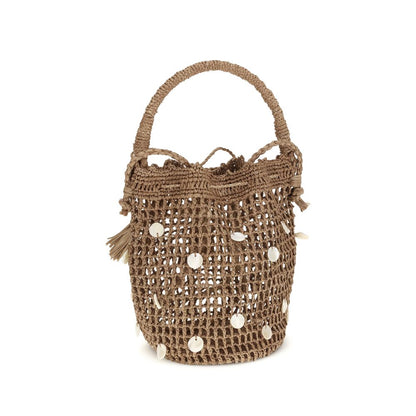 Alanui Brown Raffia Shoulder Bag