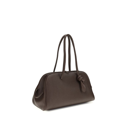 Jacquemus Brown Calf Leather Bos Taurus Handbag