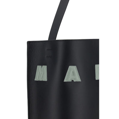 Marni Black Calf Leather Bos Taurus Shoulder Bag