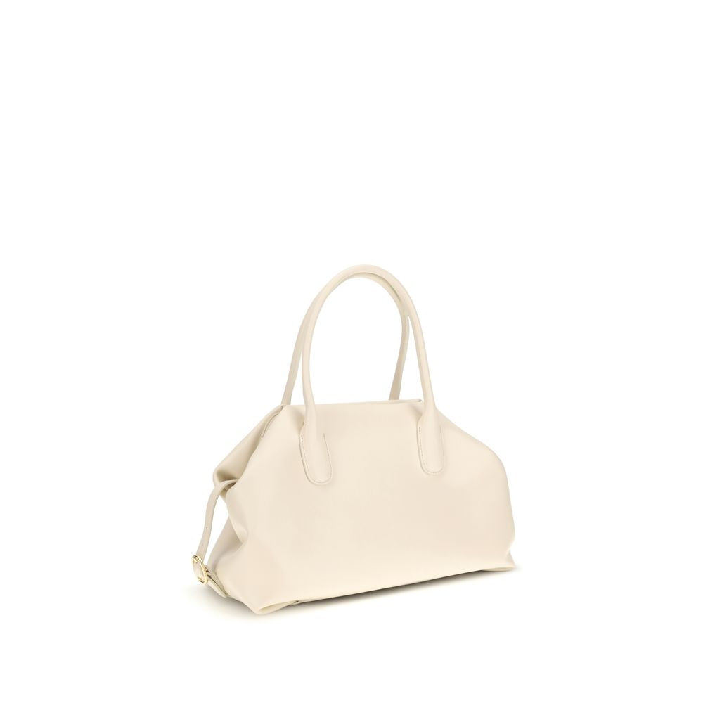 THEMOIRè Cream Other Fibres Shoulder Bag