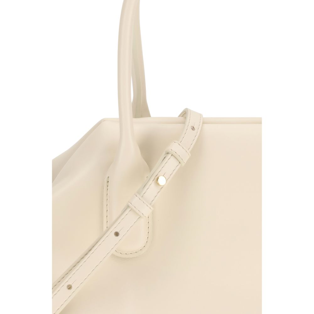 THEMOIRè Cream Other Fibres Shoulder Bag