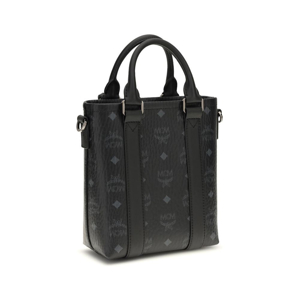MCM Black Fabric Shoulder Bag