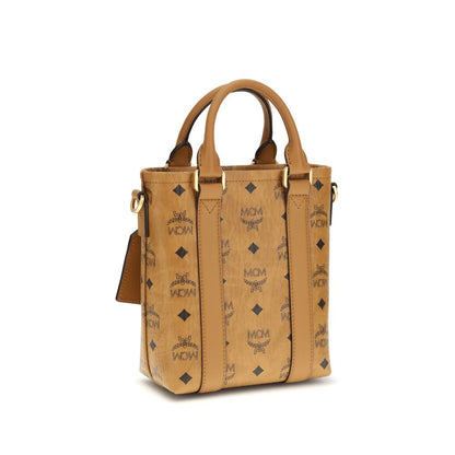 MCM Brown Fabric Shoulder Bag