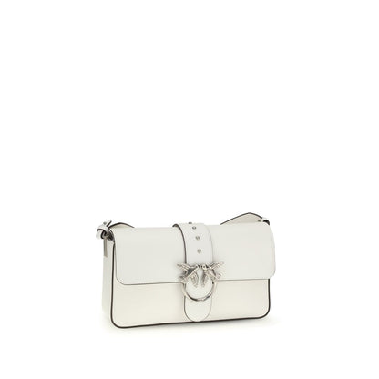 PINKO White Leather Shoulder Bag