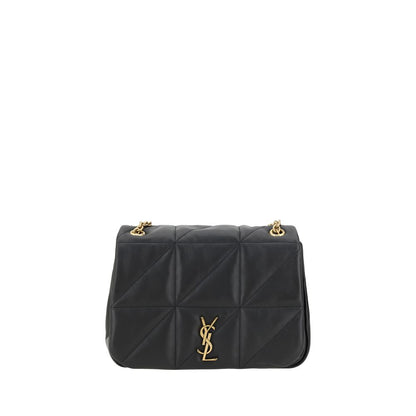 Saint Laurent Black Calf Leather Bos Taurus Shoulder Bag