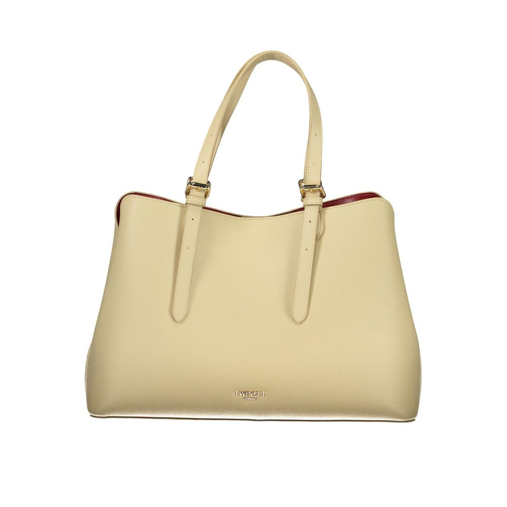 Twinset Beige Polyurethane Women Handbag