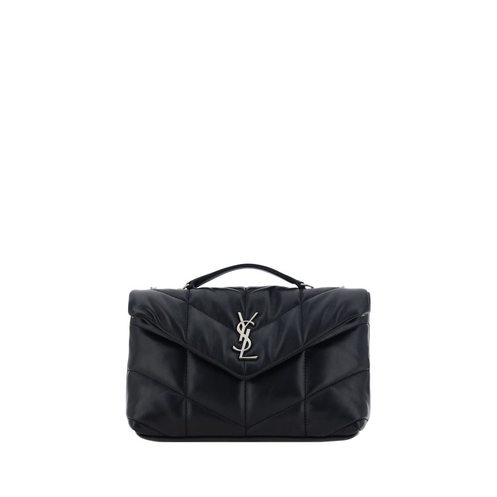 Saint Laurent Black Lamb Ovis Aries Aries Shoulder Bag