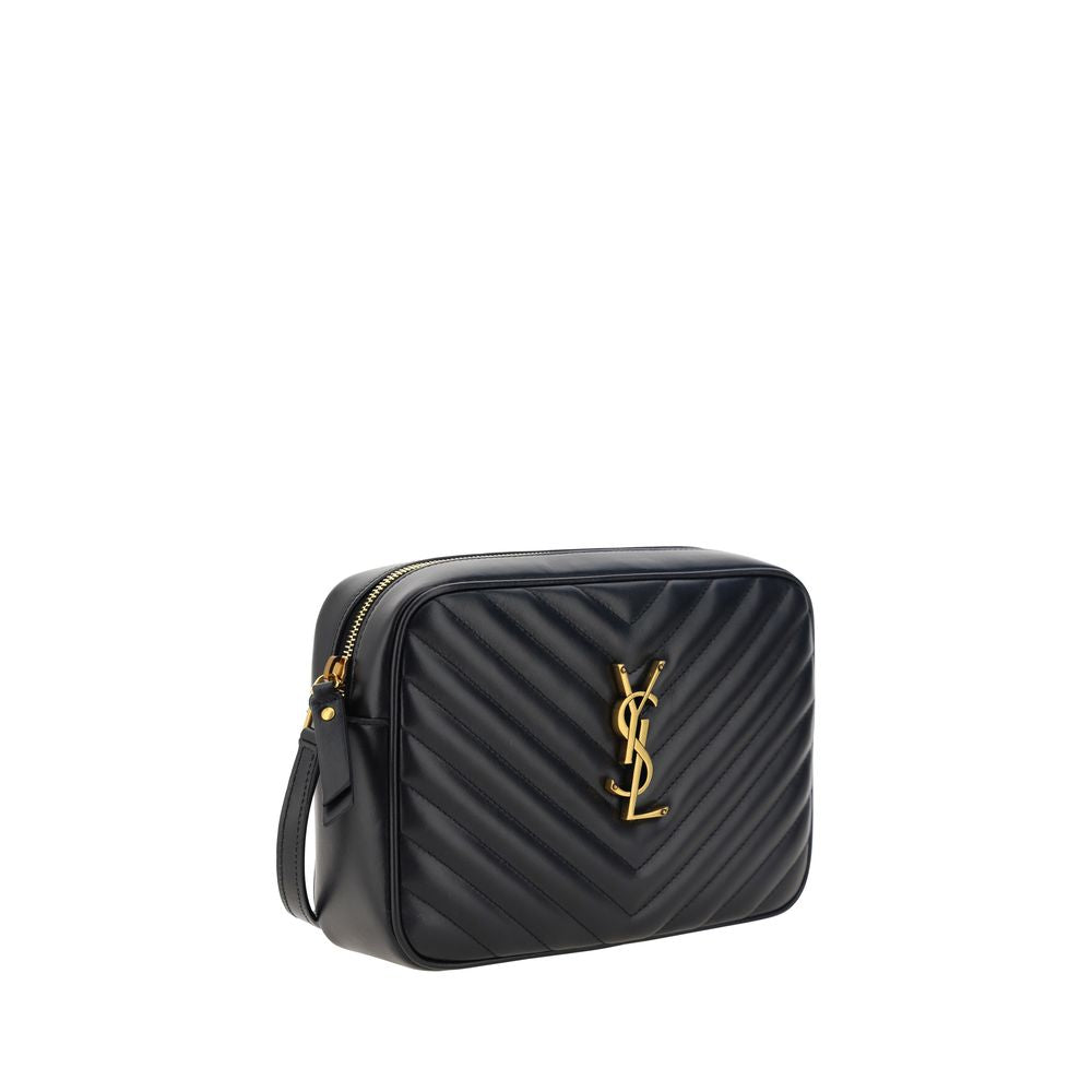 Saint Laurent Black Calf Leather Bos Taurus Shoulder Bag
