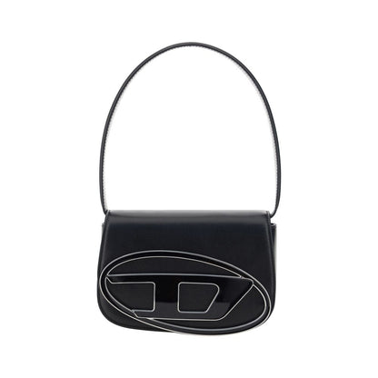 Diesel Black Calf Leather Bos Taurus Shoulder Bag