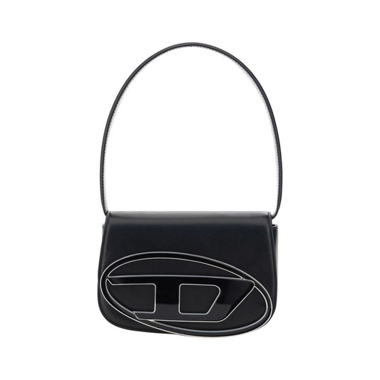Diesel Black Calf Leather Bos Taurus Shoulder Bag