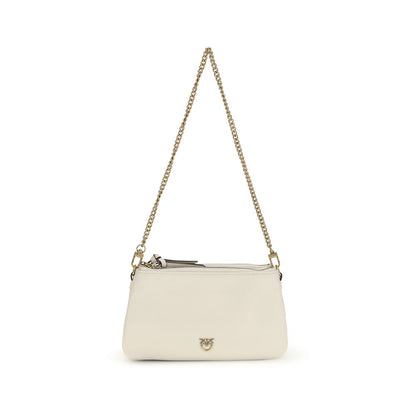 PINKO Beige Calf Leather Bos Taurus Shoulder Bag