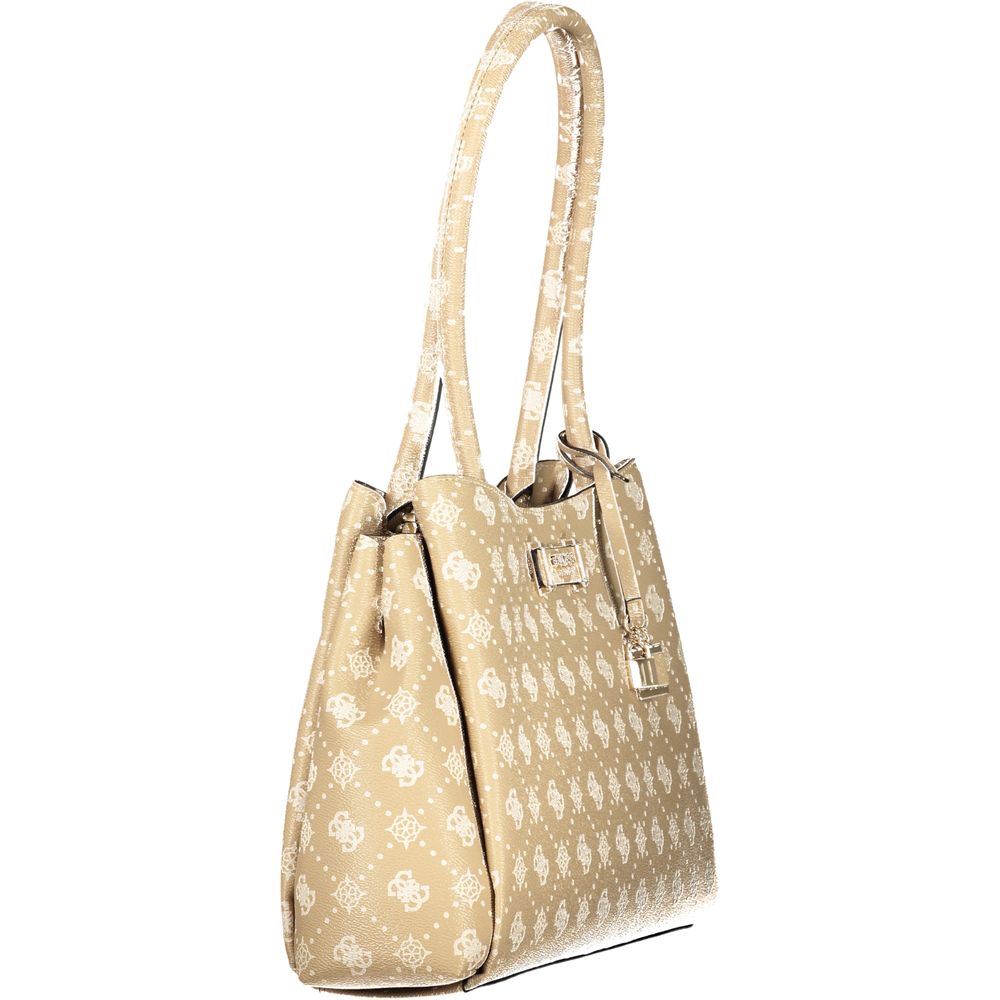 Guess Jeans Beige Polyurethane Women Handbag