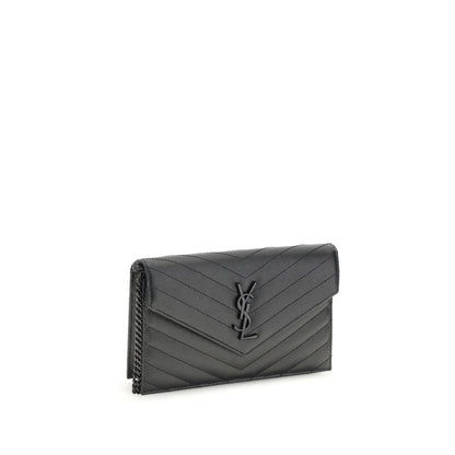 Saint Laurent Black Calf Leather Bos Taurus Shoulder Bag