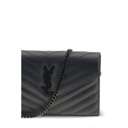 Saint Laurent Black Calf Leather Bos Taurus Shoulder Bag