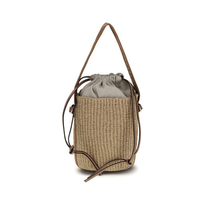 Chloé Beige Raffia Backet Bag