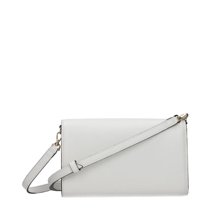 Jimmy Choo White Leather Clutch Bag