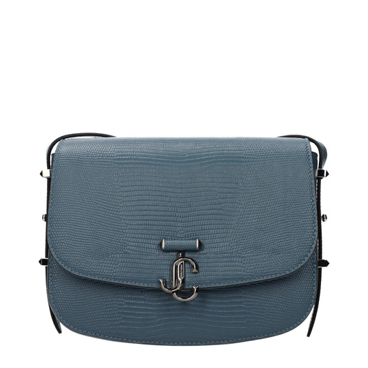 Jimmy Choo Blue Leather Crossbody Bag