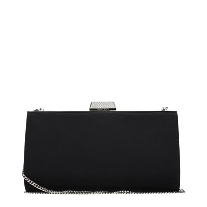 Jimmy Choo Black Satin Clutch Bag