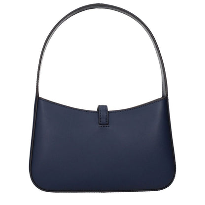 Michael Kors Blue Fur Shoulder Bag