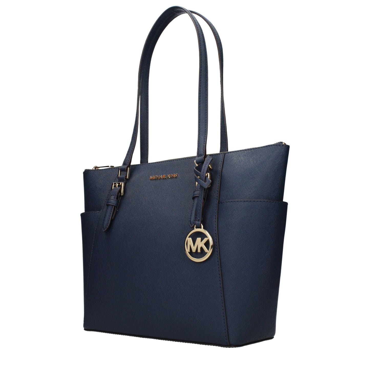 Michael Kors Blue Leather Shoulder Bag