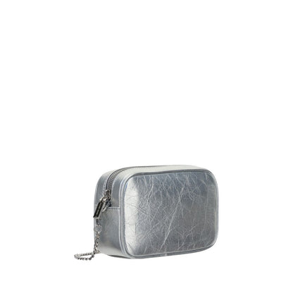 Golden Goose Gray Leather Shoulder Bag