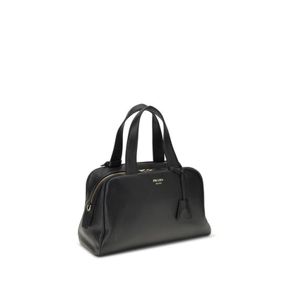 Prada Black Calf Leather Bos Taurus Handbag