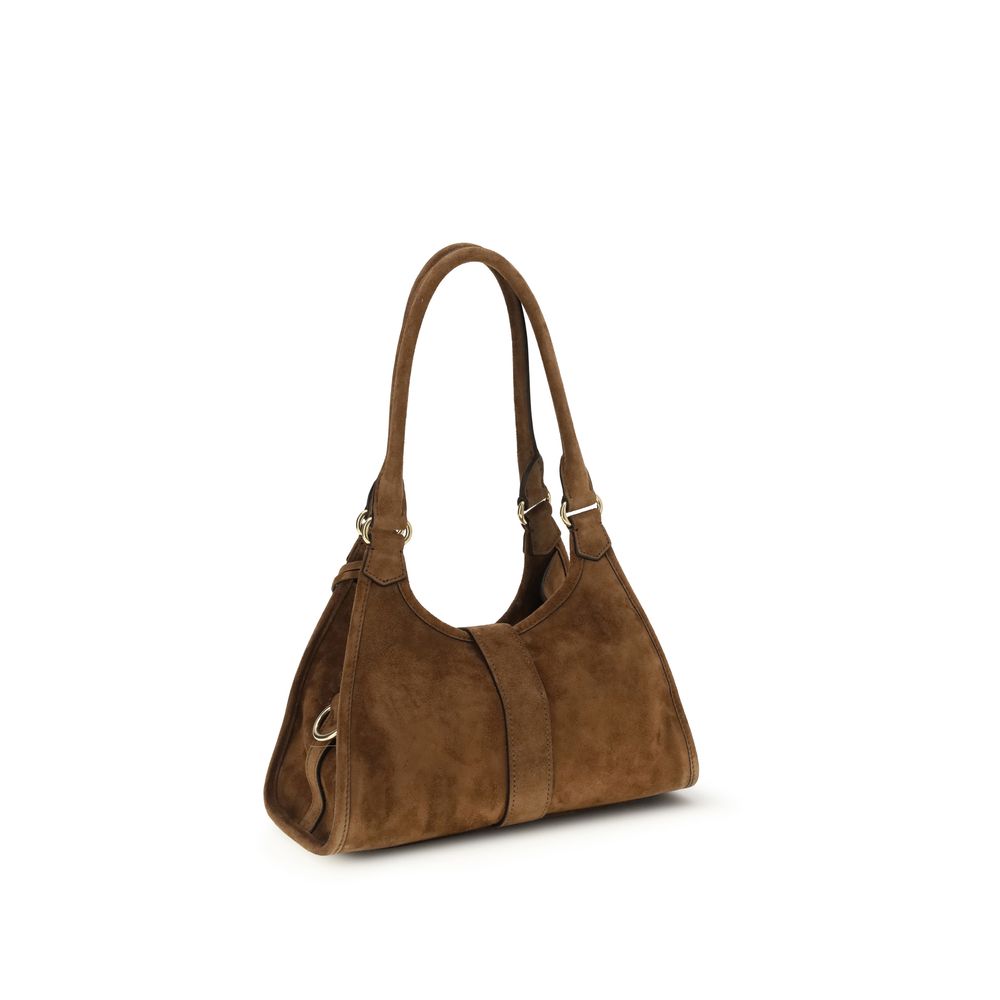 Prada Brown Calf Leather Bos Taurus Shoulder Bag