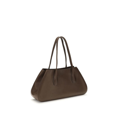 The Row Brown Calf Leather Bos Taurus Shoulder Bag