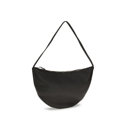 The Row Black Calf Leather Bos Taurus Shoulder Bag