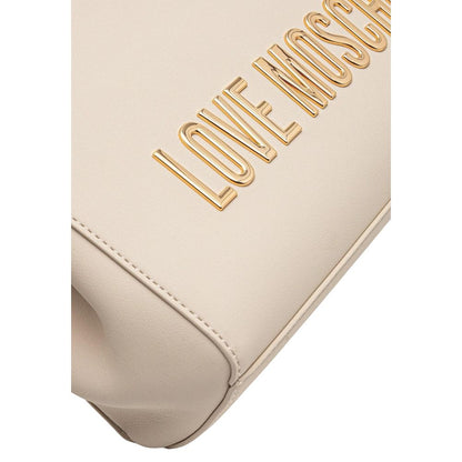 Love Moschino Beige Polyethylene Handbag