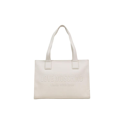 Love Moschino Beige Polyethylene Handbag
