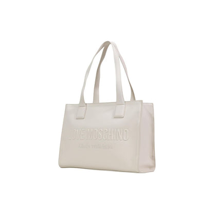 Love Moschino Beige Polyethylene Handbag