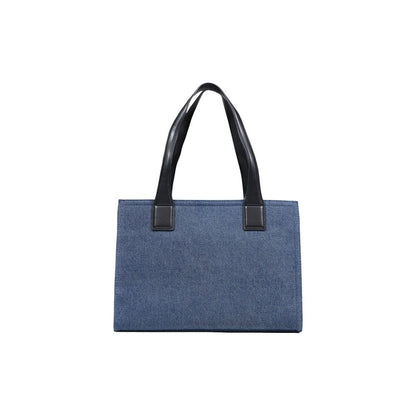 Love Moschino Blue Cotton Handbag