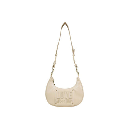 Love Moschino Cream Polyethylene Handbag