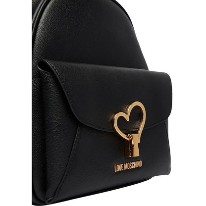 Love Moschino Black Polyethylene Backpack