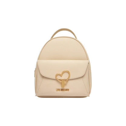 Love Moschino Beige Polyethylene Backpack