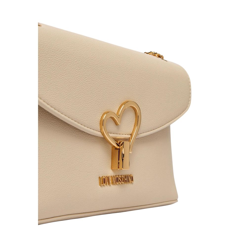 Love Moschino Beige Polyethylene Handbag