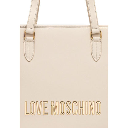 Love Moschino Beige Polyethylene Handbag